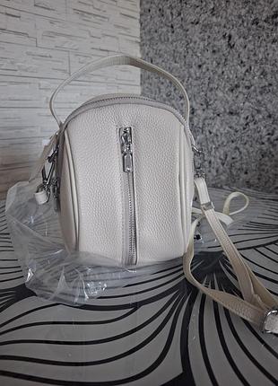 Шкіряна сумка рюкзак