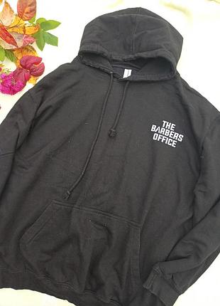 Качественный черный свитшот с капюшоном,худи,l-xl,jast hoods.