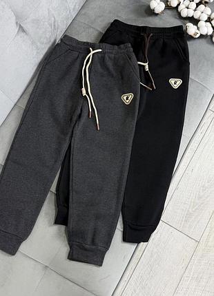 Спортивні штани теплі на хлопчиків 6-12 років