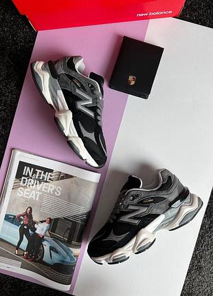 🌺женские кроссовки new balance 9060 black grey white