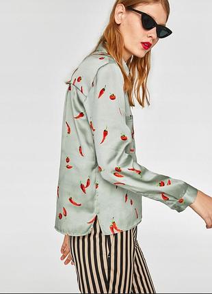 Стильна сорочка в перчики 🌶️ zara