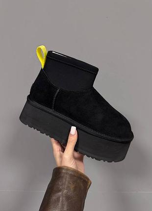 Уггі ugg mini platform dipper black