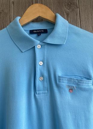 Оригинальный хлопковый лонг слов поло от качественного бренда gant