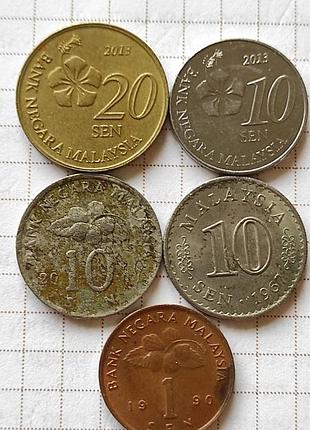 Лот монет малайзії