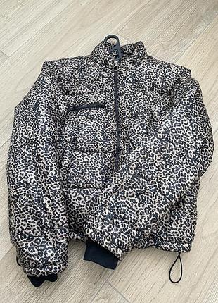 Осенняя курточка, со стильным принтом