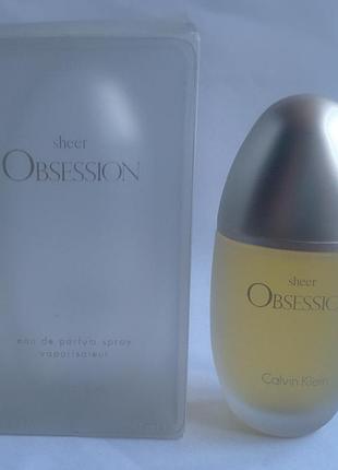 Obsession sheer calvin klein 50 мл