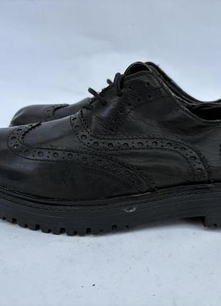 Туфли дерби лоферы кожаные boots 22.5см