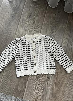 Стильна кофтинка на ґудзиках для дівчинки 2-2,5 роки 3