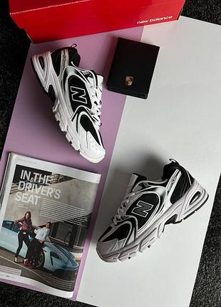 🌺жіночі кросівки new balance 530 w premium black white