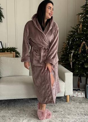 Халат жіночий мʼякий теплий махра
