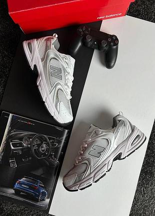 💎чоловічі кросівки new balance 530 premium white silver