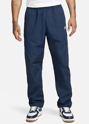Спортивные штаны nike club cargo wvn pant темно-синие