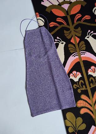 Шикарна святкова нова сукня сексі вечірня на бретельках з люрексом s(44) 💞