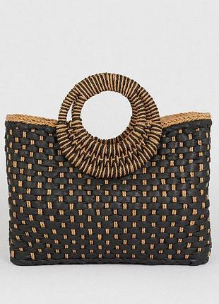 Нова плетена солом'яна сумка з рафії