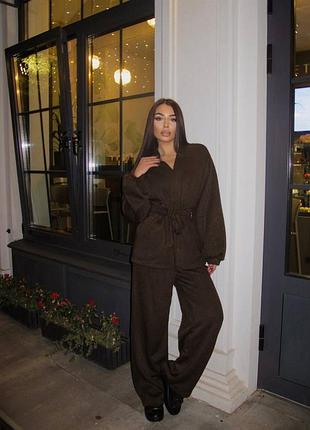 Костюм вязаний кімоно