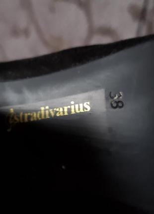 Черевики stradivarius, квадратний стійкий каблук3 фото