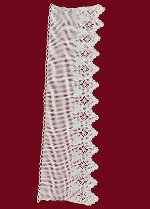 Занавеска прованс ажурная вязаная