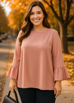 Блузка блуза женская нарядная размер 4xl (56-58-60)