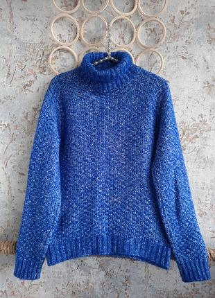 Свитер массивный italy brunella gori из смеси альпака/шерсть/коттон