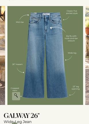 Frank &amp; Beileen galway 26 wide leg джинсы размер 32
