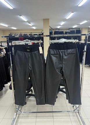 Брюки жіночі шкіряні на флісі  туреччина