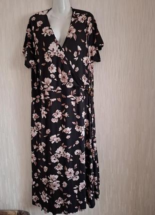 Платье платье новое трикотажное вискоза большого размера 22-24