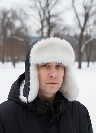 Унісекс шапка вушанка,нова,тепла,модна,р.52