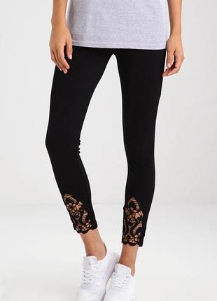 Леггинсы - лосины черные cтретретч с завышенной талией u9 12