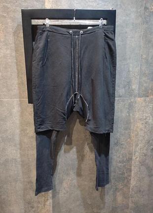 Цікаві чоловічі спортивні двошарові штани  джогери шорти asos m/l