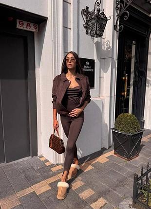 Легінси з штрипками мікродайвінг на флісі