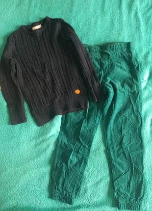 Брюки h&amp;m утепленные 8-9роков