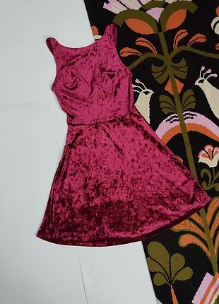 Шикарное платье бархатное короткое платье женское х х хс (40) 💞