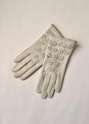 Mango утеплені шкіряні рукавички