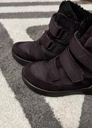 Ecco, шкіра, утеплені . 35 розмір, устілка 23 см