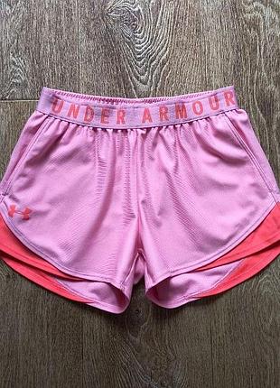 Розовые женские спортивные шорты under armour размер xs