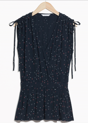 Модная женственная блузка кофта с баской other stories4 фото