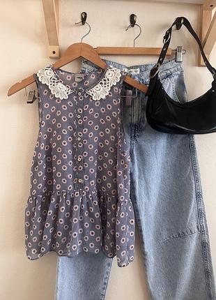 Серая блузка asos