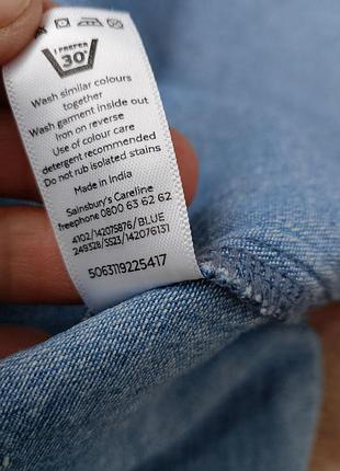 Джинсовое платье халат 10