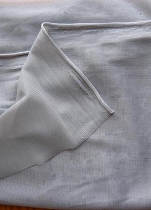 Ткань 1 м стрейч сетка серая подкладка, одна сторона гладкая