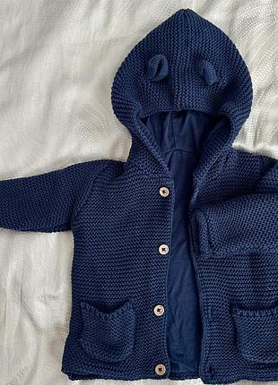 Тепла вʼязана кофта для малюка george