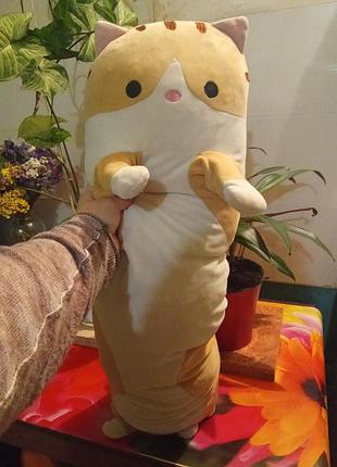 Подушка игрушка кот батон 2