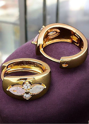 Сережки xuping позолота