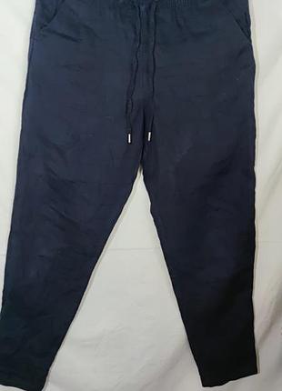 Льняные брюки женские h&amp;m размер 34