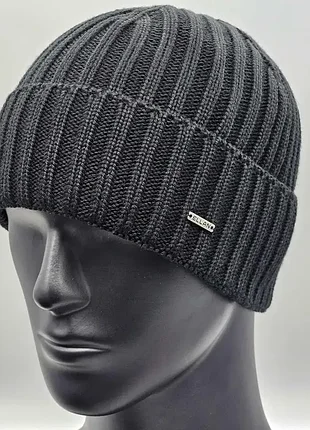 Шапка spartak (спартак) с отворотом. ellan черный