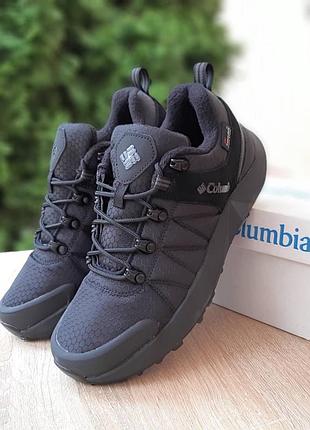 Чоловічі якісні та стильні  кросівки columbia 3m thinsulate чорні❄️