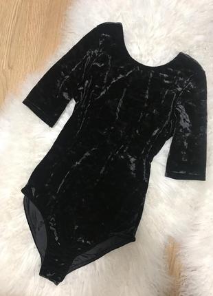 Велюровый боди topshop1 фото