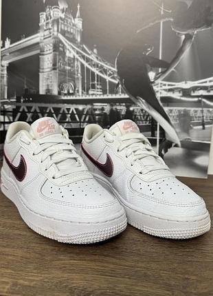 Кросівки жіночі рож air force 1 gs white pink glaze рожеві