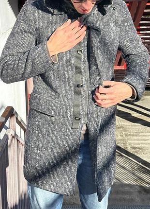 Чоловіче вовняне пальто s.oliver з капюшоном, l