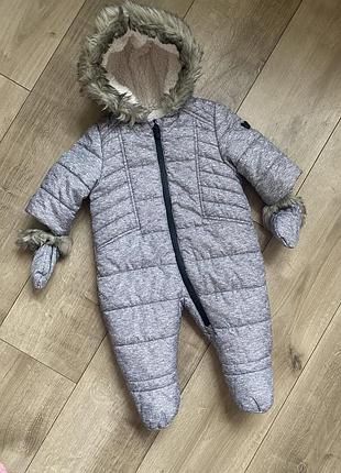 Зимовий комбінезон на малюка 3-6 місяців