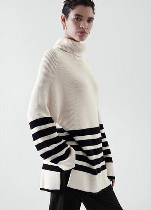 Стильный шерстяной свитер оверсайз zara cos h&m